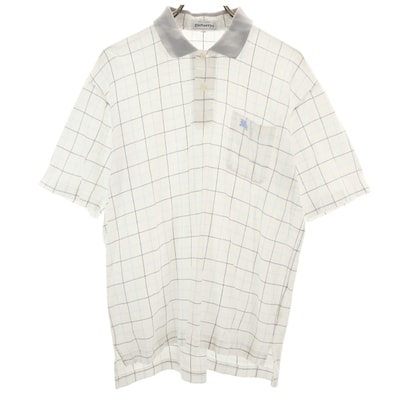 Burberrys バーバリーズ 90s オールド 半袖 ポロシャツ LY ホワイト