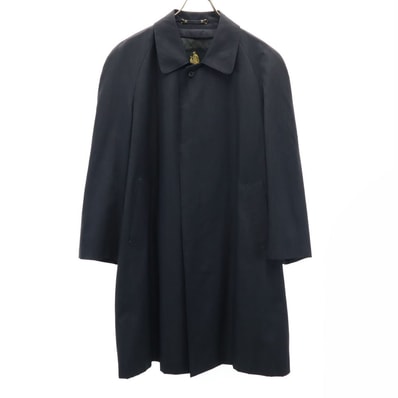 LANVIN ランバン 90s オールド ステンカラーコート R44-43 チャコールグレー