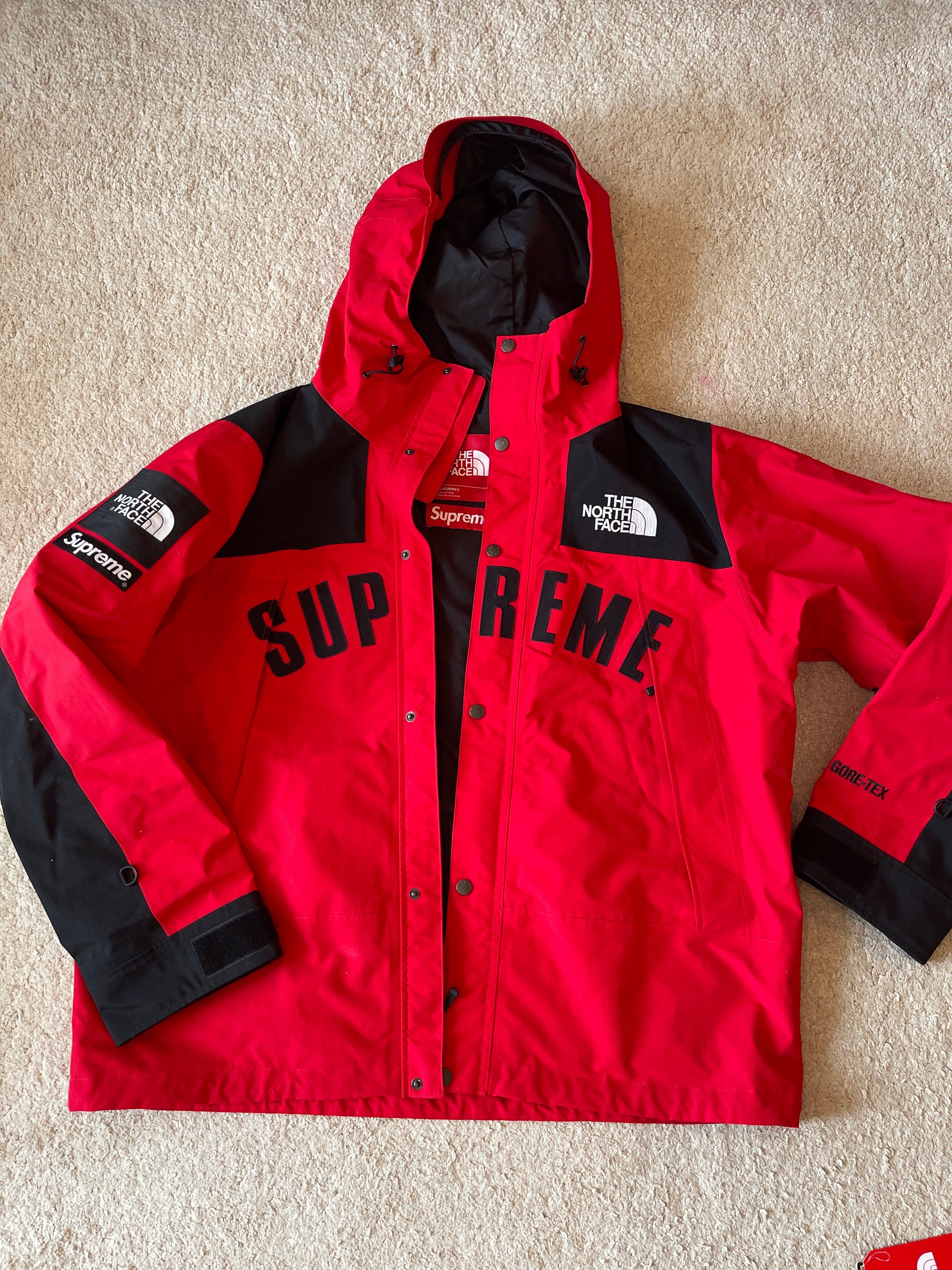 Supreme x The North Face Arc Logo Mountain Parka "Red"