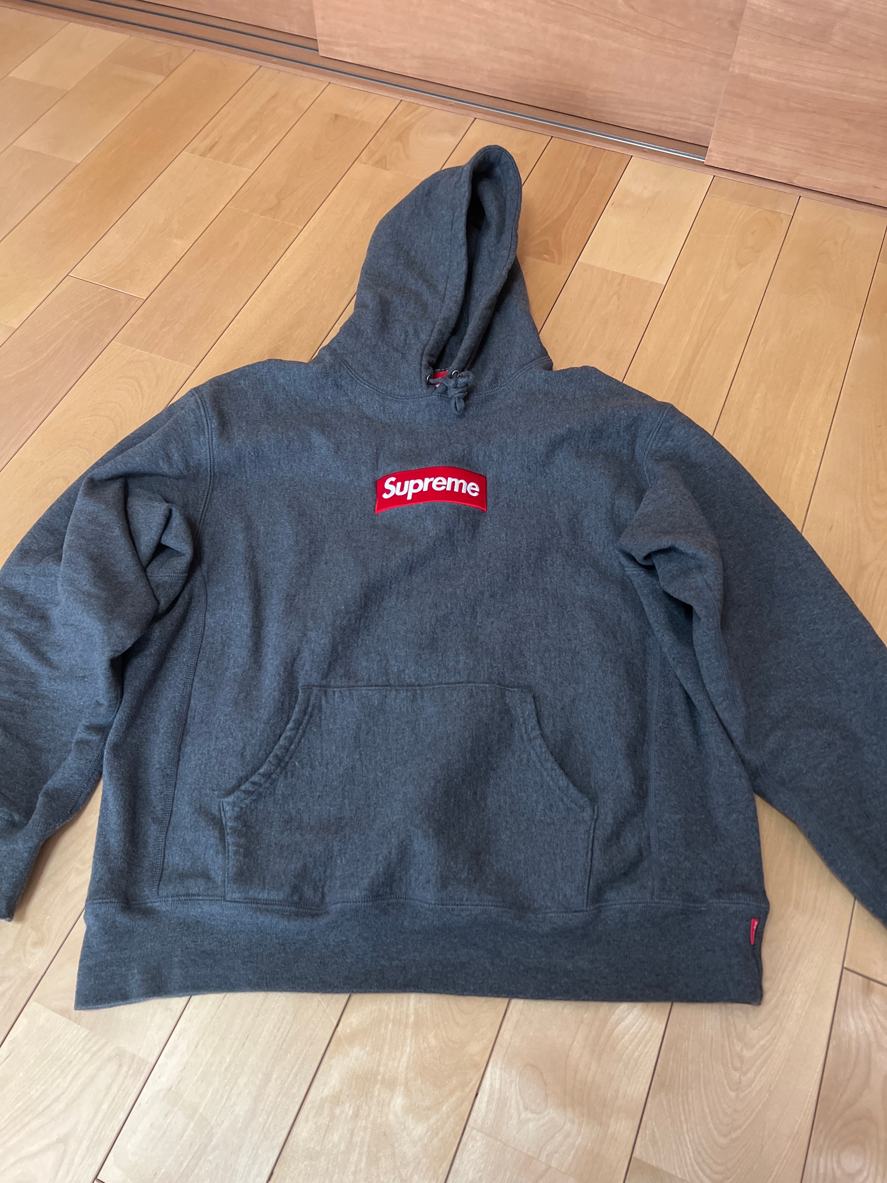 Supreme Box Logo Hooded Sweatshirt "Charcoal" (21FW)