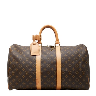 ルイ ヴィトン モノグラム キーポル45 ボストンバッグ ハンドバッグ M41428 ブラウン PVC レザー レディース LOUIS VUITTON 【中古】