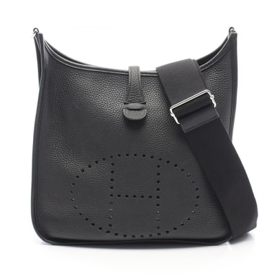エルメス HERMES エヴリン 3 トロワ PM ショルダーバッグ バッグ レザー トリヨンクレマンス トリヨンクレマンス ブラック(エルメス) U刻印(2022年製造) レディース ブラック系 【中古】