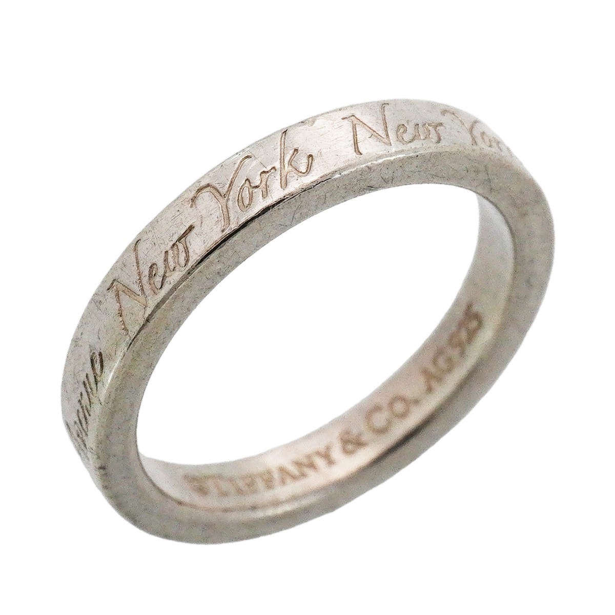 【6jdb0076-k】ティファニー リング ノーツ シルバー925 6.5号【中古】レディース