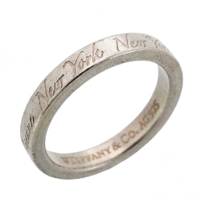 【6jdb0076-k】ティファニー リング ノーツ シルバー925 6.5号【中古】レディース