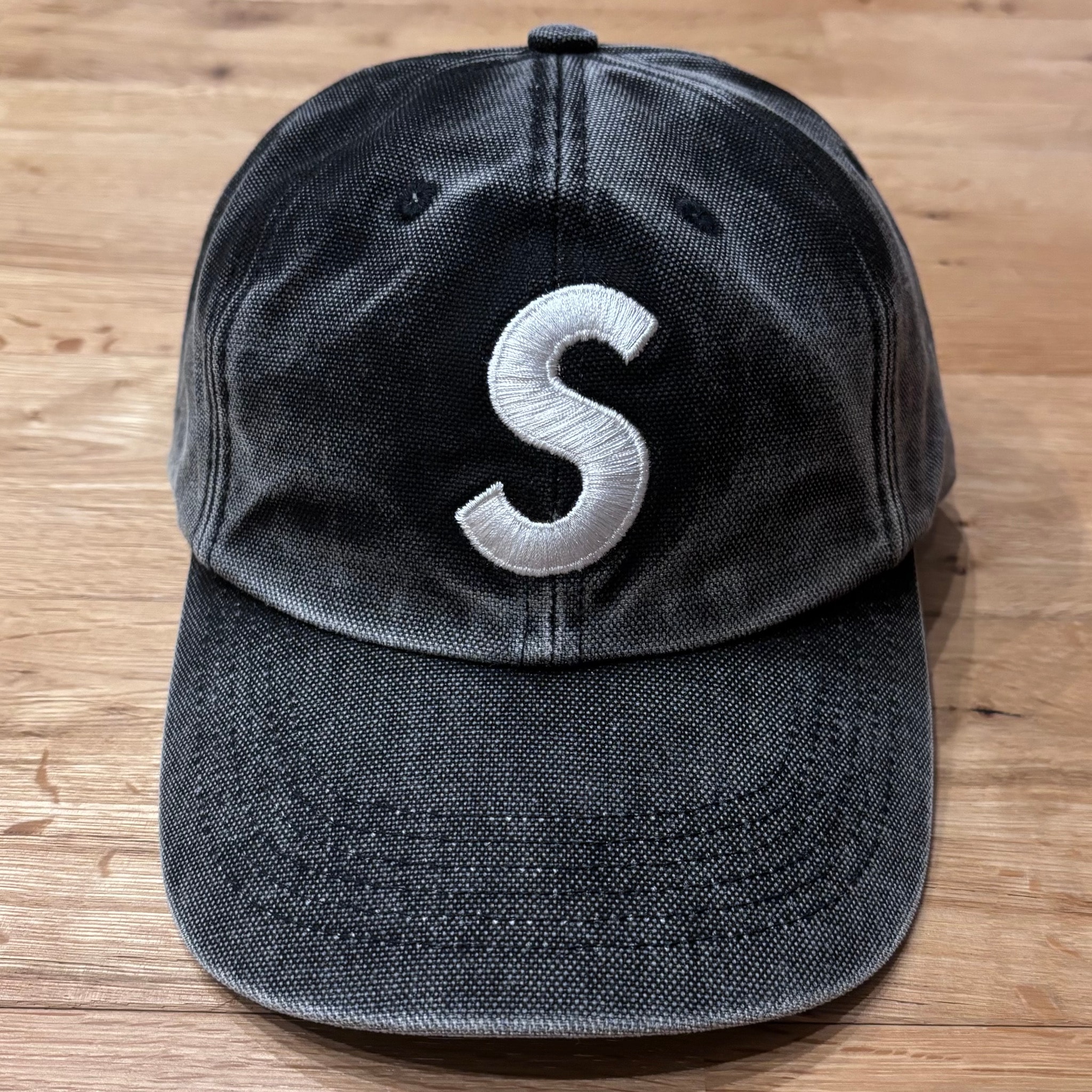 Supreme Pigment Coated S Logo 6-Panel "Black"