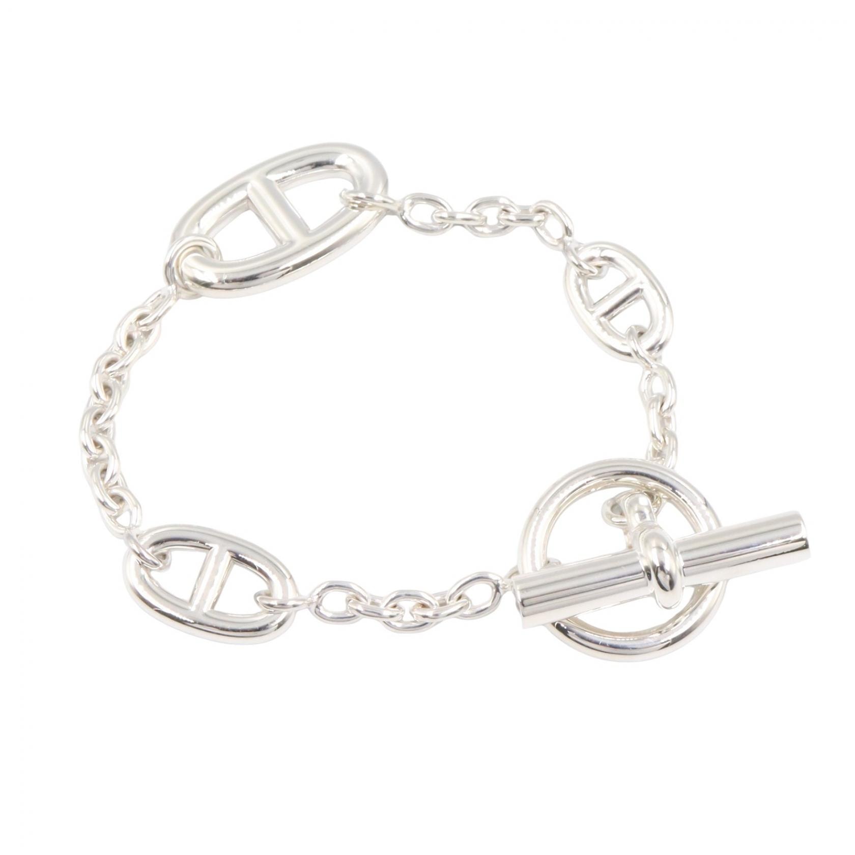 エルメス HERMES シェーヌダンクル ファランドール ブレスレット ブレスレット アクセサリー シルバー925 メンズ レディース シルバー系 【中古】