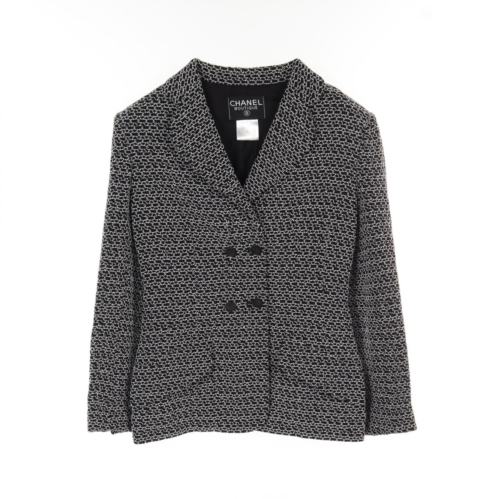 シャネル CHANEL 衣料品 アウター ウール レーヨン レディース ブラック系 P11201V06481 【中古】