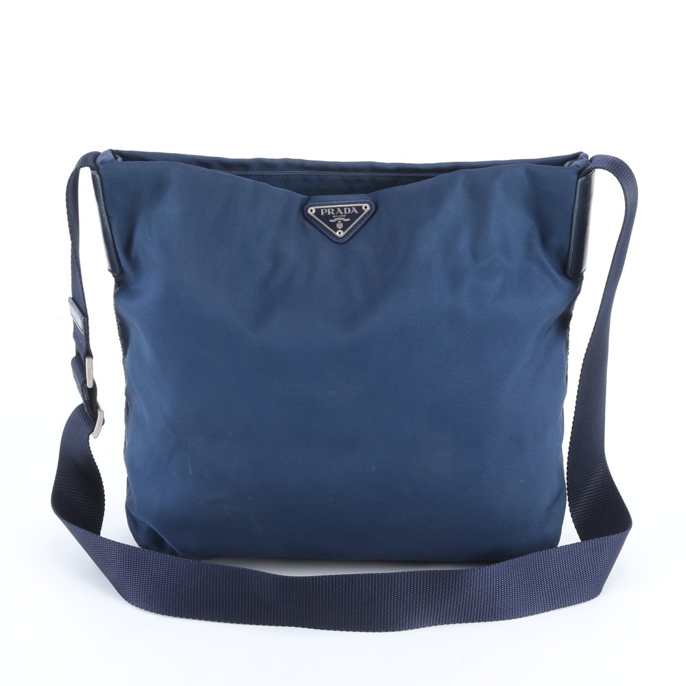 ■美品 プラダ テスート ナイロントライアングルロゴショルダーバッグ