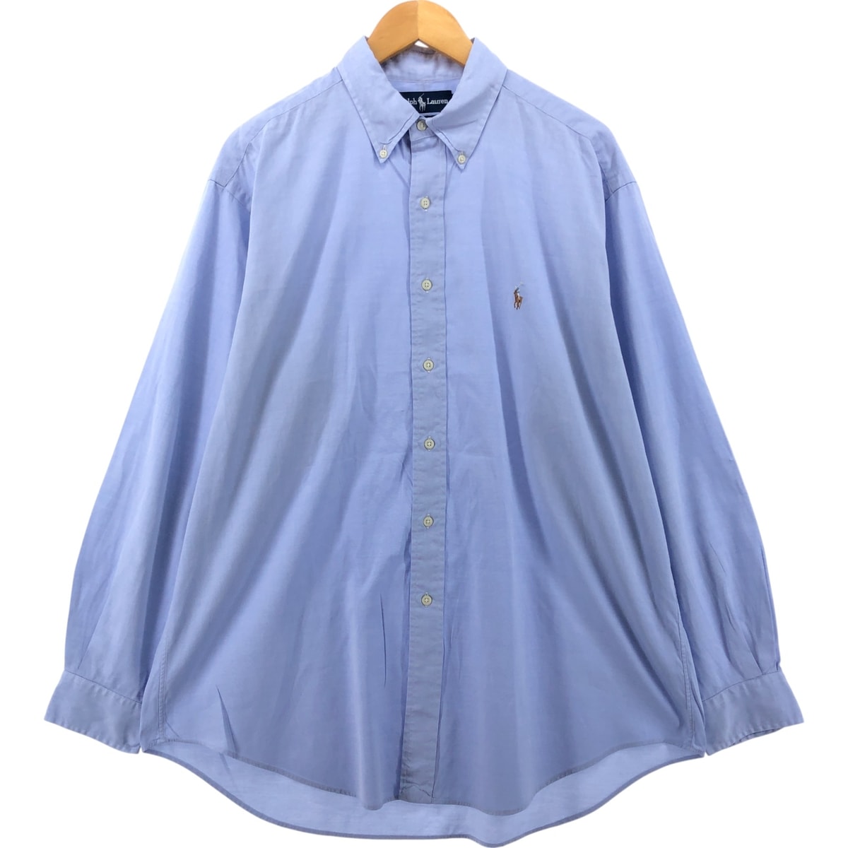 古着 ラルフローレン Ralph Lauren YARMOUTH 長袖 ボタンダウンシャツ メンズL相当/eaa551025