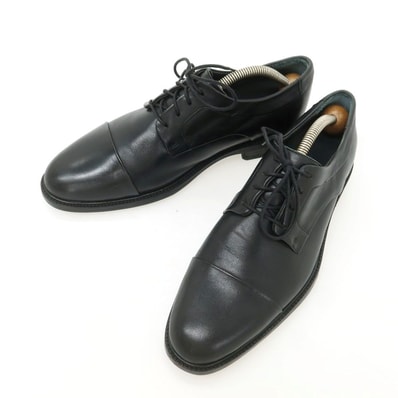 【中古】コールハーン COLE HAAN ストレートチップ ドレスシューズ ブラック【サイズ7】【メンズ】