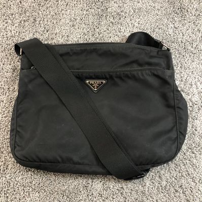 PRADA Vela Nylon Shoulder Bag "Black"