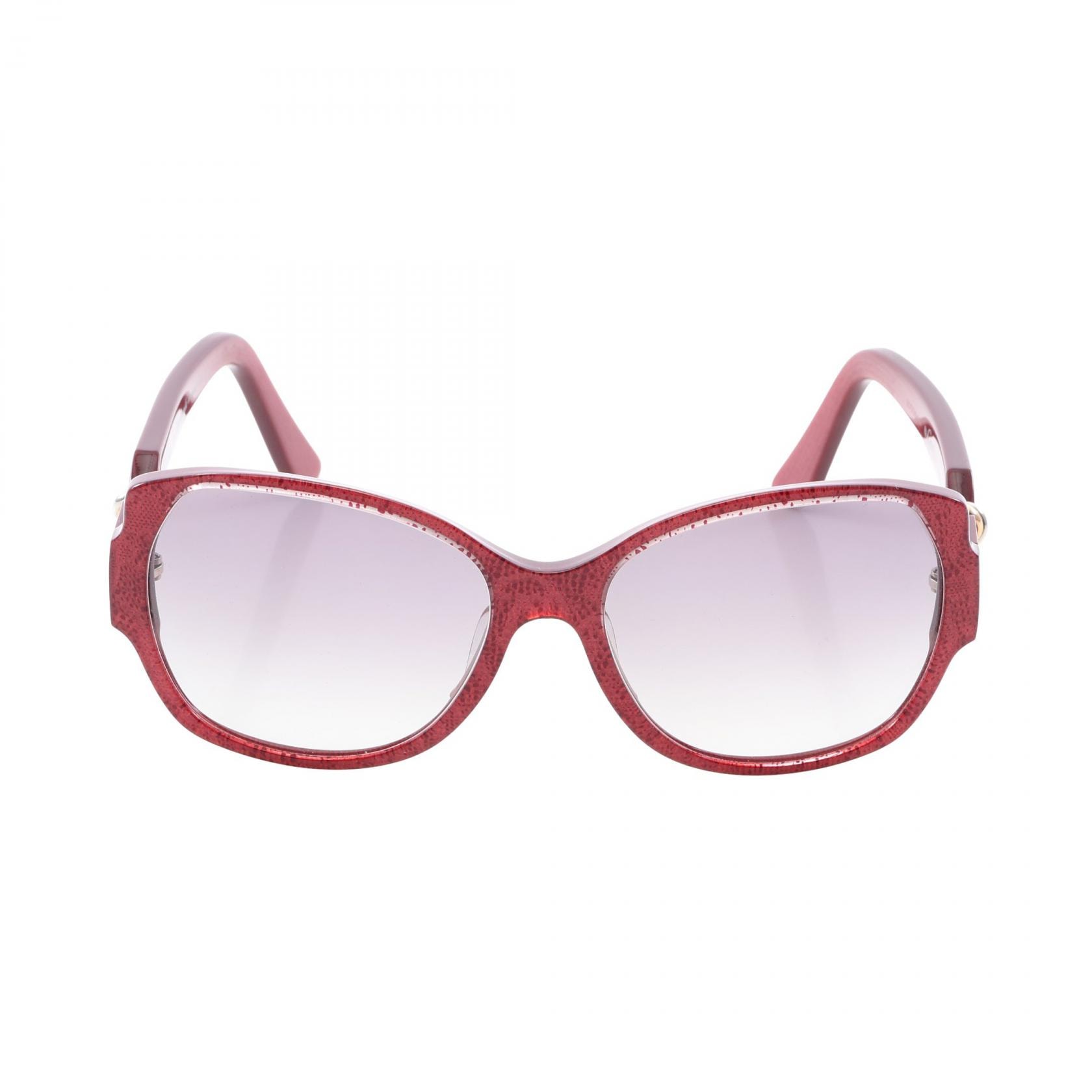カルティエ CARTIER グラデーション サングラス 衣料品 プラスチック / GP / メタル レディース レッド系 / シルバー系 / ゴールド系 【中古】