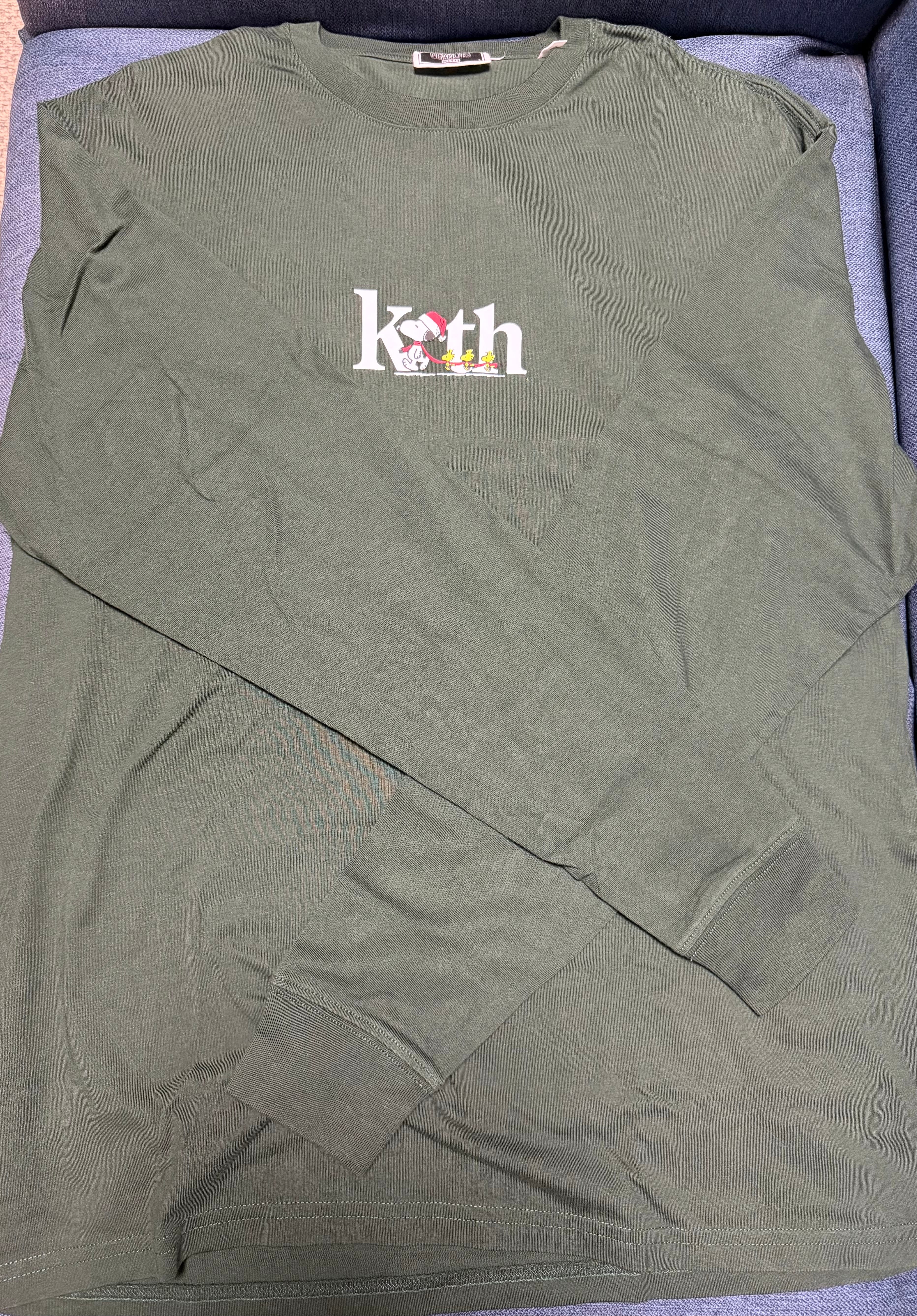 Kith x Peanuts Serif Long Sleeve Tee "Stadium"