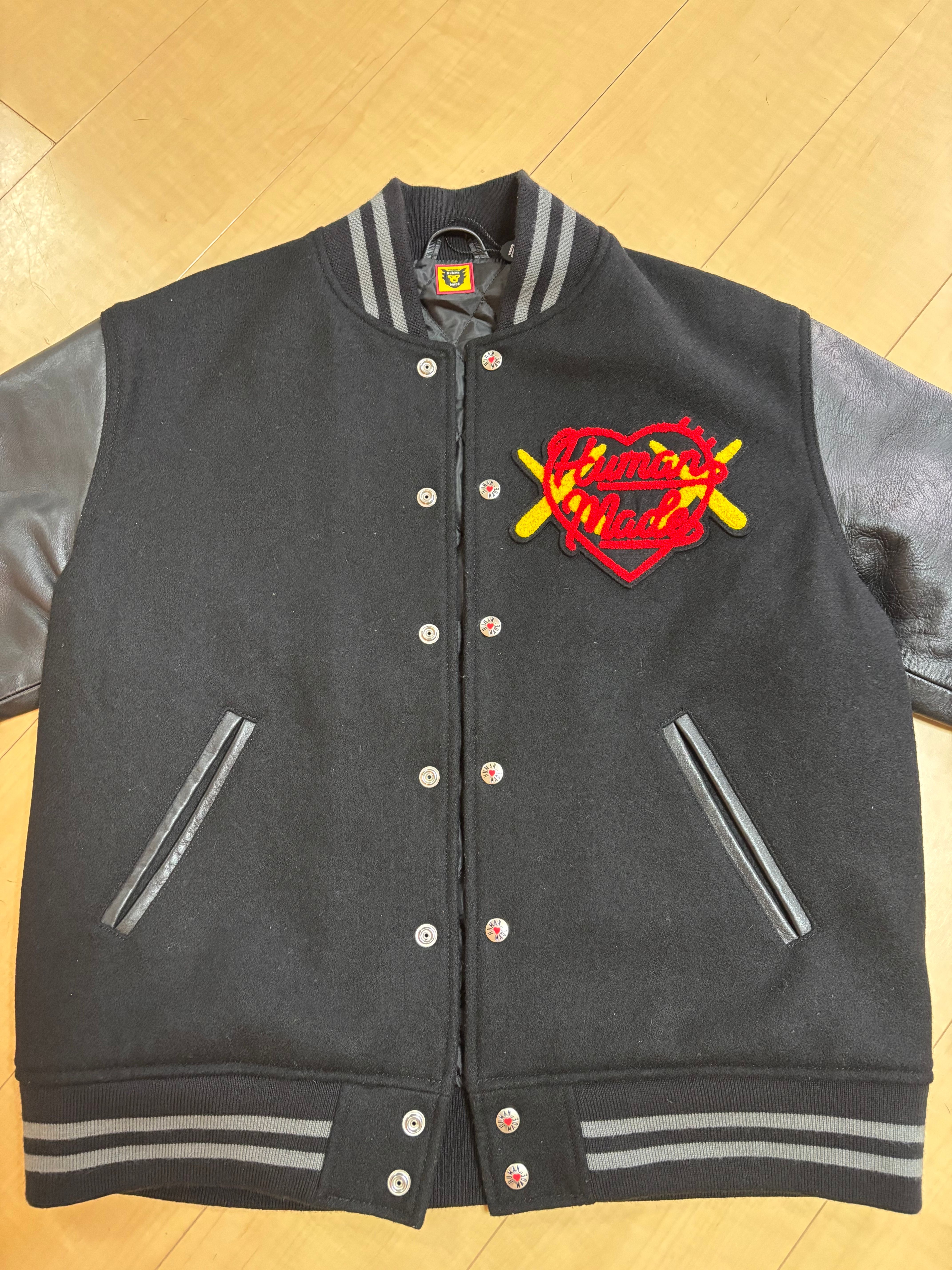 HUMAN MADE x KAWS Made Varsity Jacket #2 "Black"