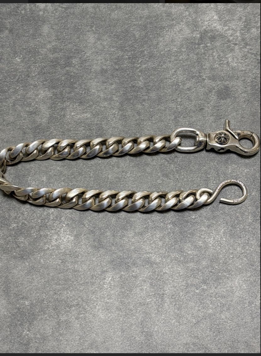 Chrome Hearts Classic Short S 1 Clip Wallet Chain "Silver"