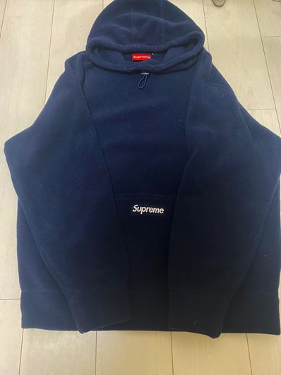 Supreme Polartec Hooded Sweatshirt "Navy"