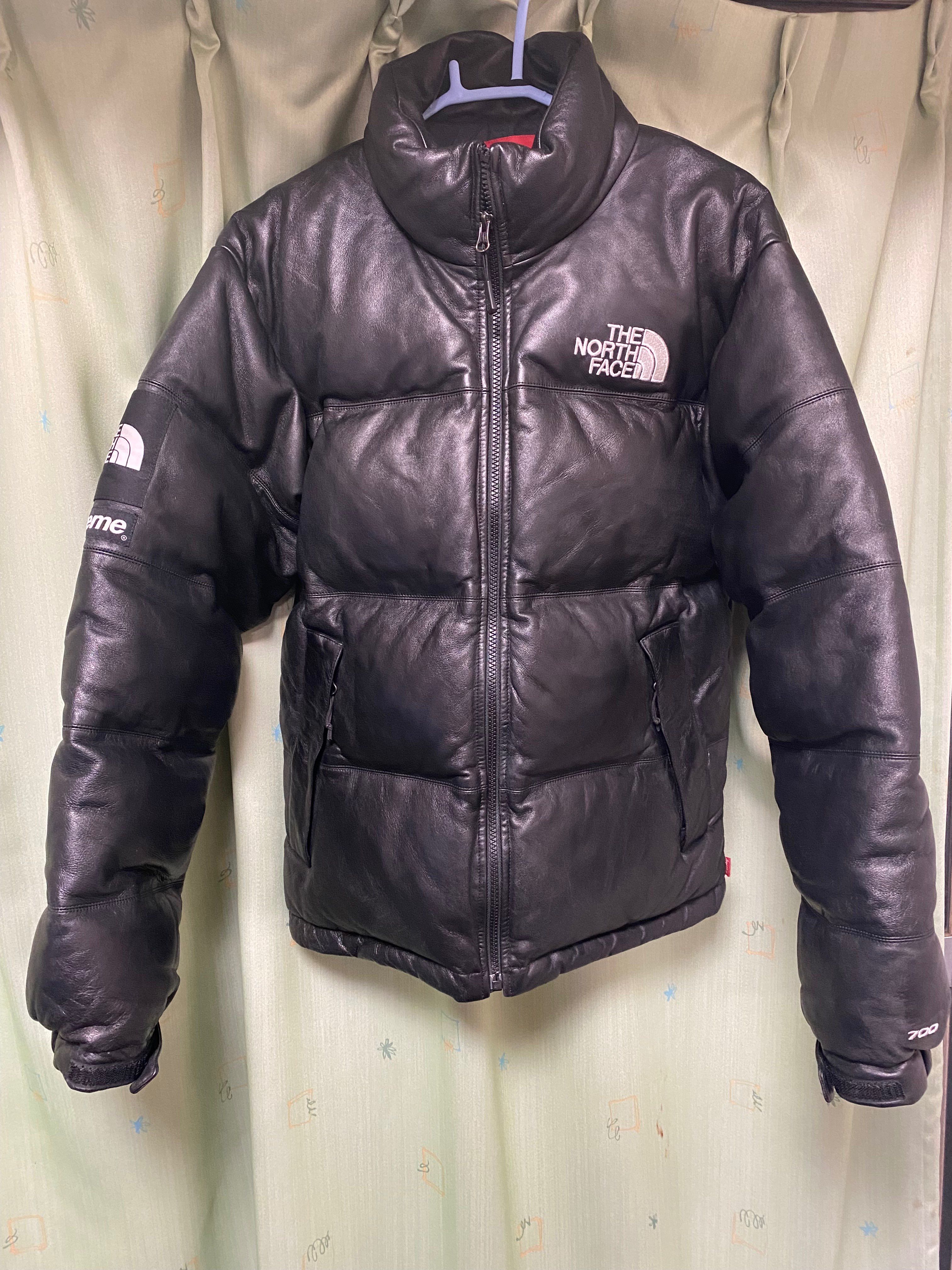 Supreme x The North Face Leather Nuptse Jacket "Black"