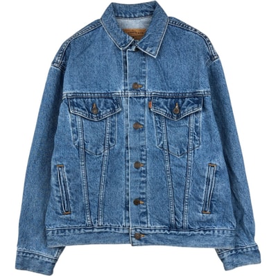 古着 90年代 リーバイス Levi's 57510-0214 オレンジタブ デニムジャケット Gジャン USA製 メンズS相当 ヴィンテージ/eaa634701