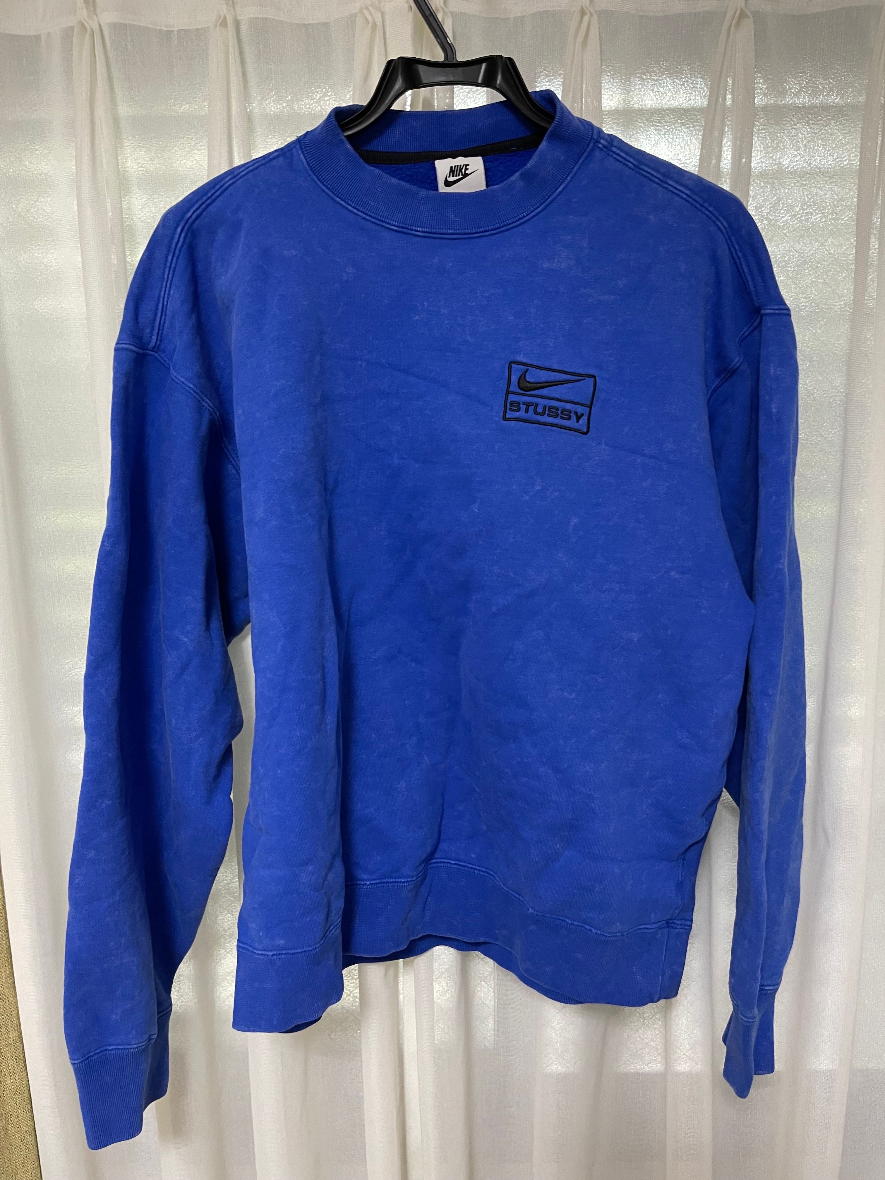 Stussy x Nike Acid Wash Crew (US Size) "Blue" DR4024-480