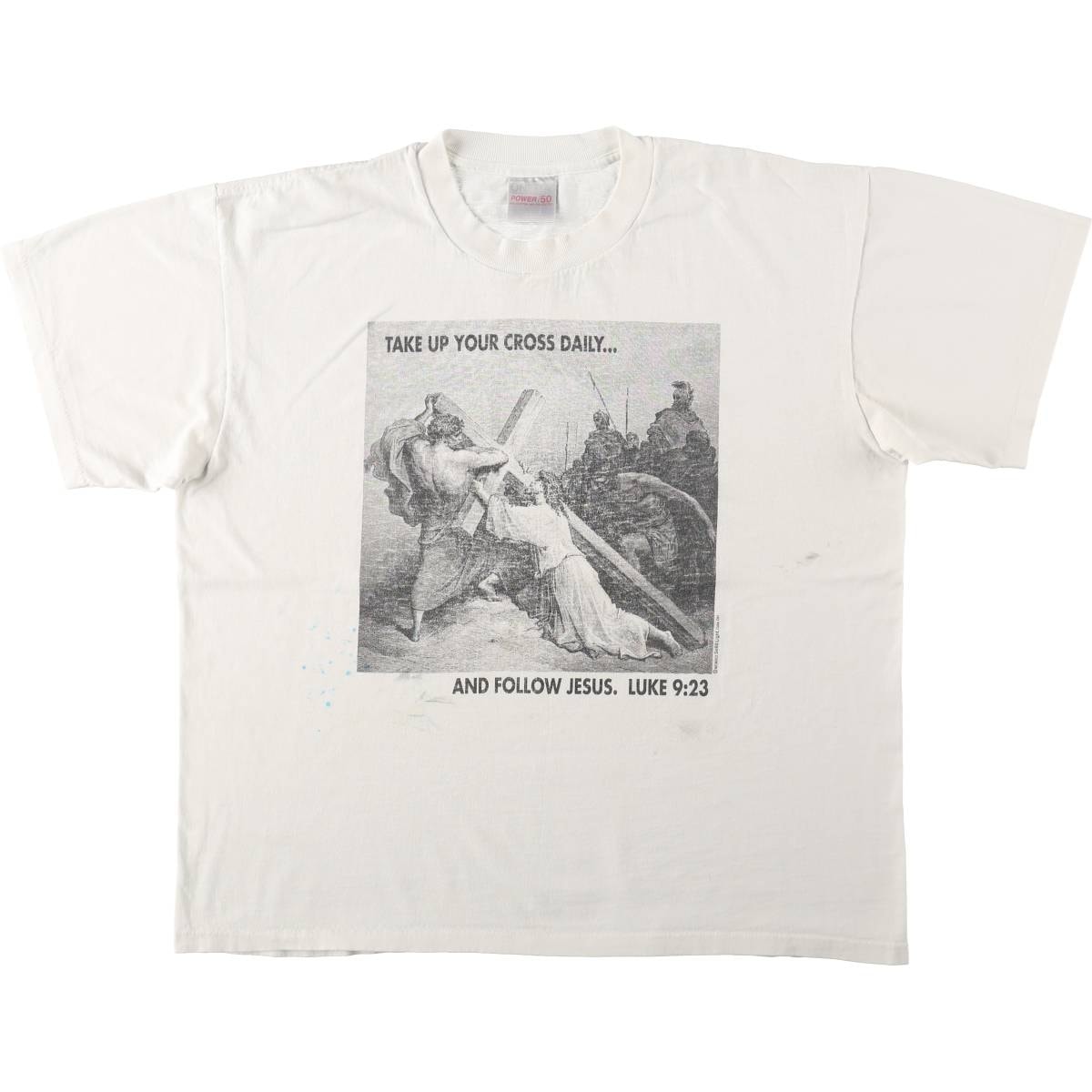 古着 90年代 オニータ ONEITA GUSTAVE DORE ギュスターヴドレ 十字架の下に倒れるイエス アートTシャツ メンズXL相当 ヴィンテージ/eaa661951