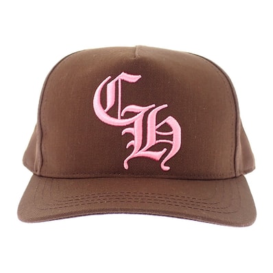 Chrome Hearts Baseball Cap 5 Panel CH "Brown/Pink"