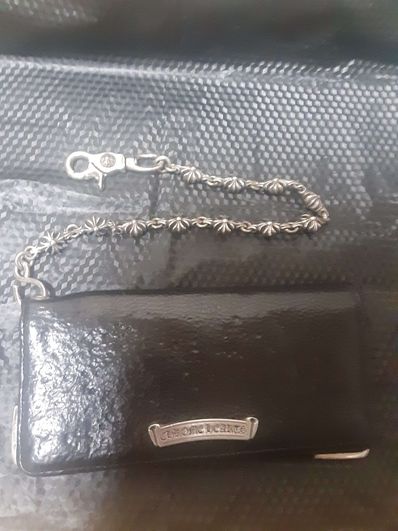 Chrome Hearts Single Fold Long Wallet Tips "Black"
