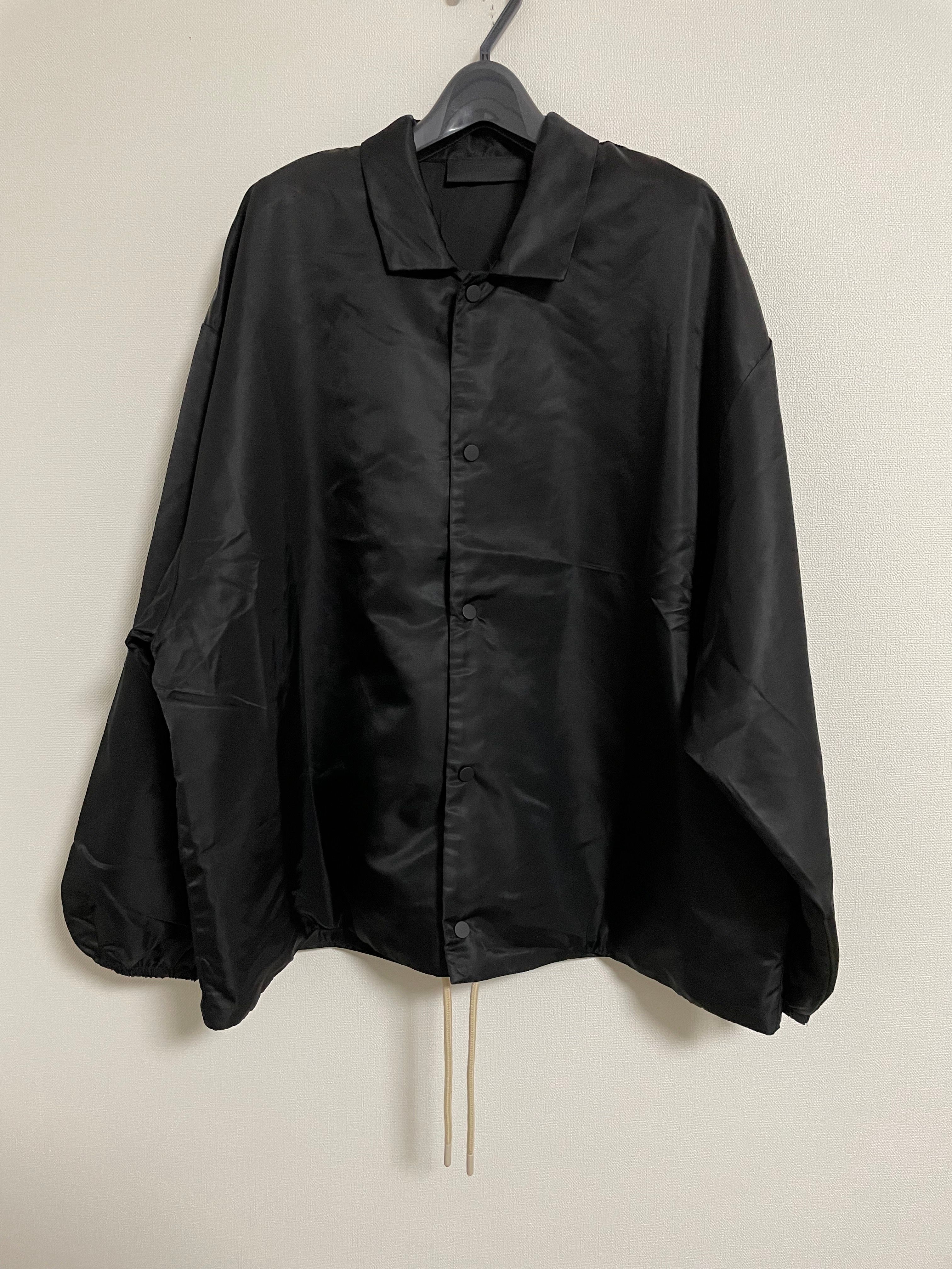 FEAR OF GOD ESSENTIALS Coaches Jacket "Jet Black"