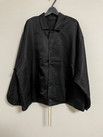 FEAR OF GOD ESSENTIALS Coaches Jacket "Jet Black"
