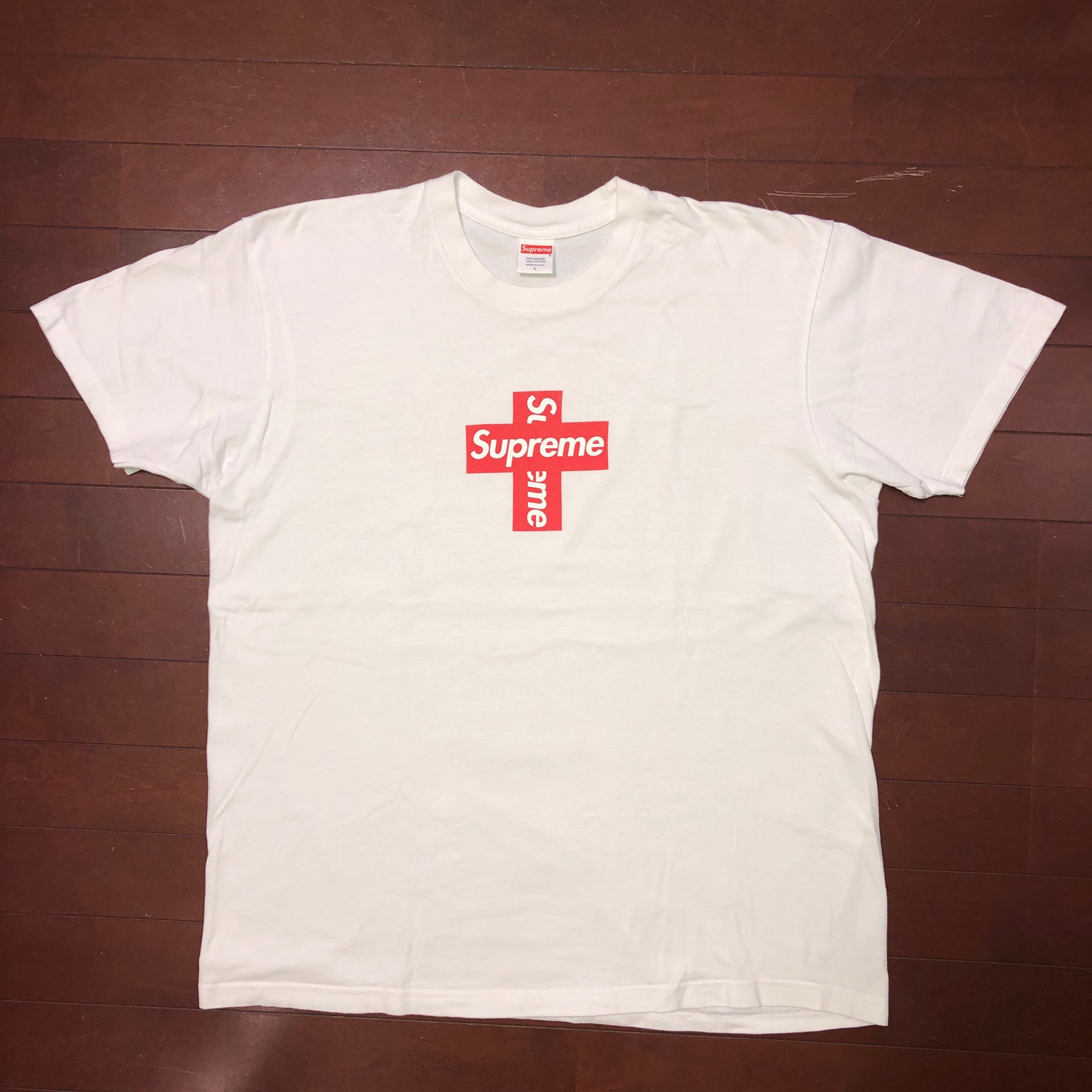 Supreme Cross Box Logo Tee "White"