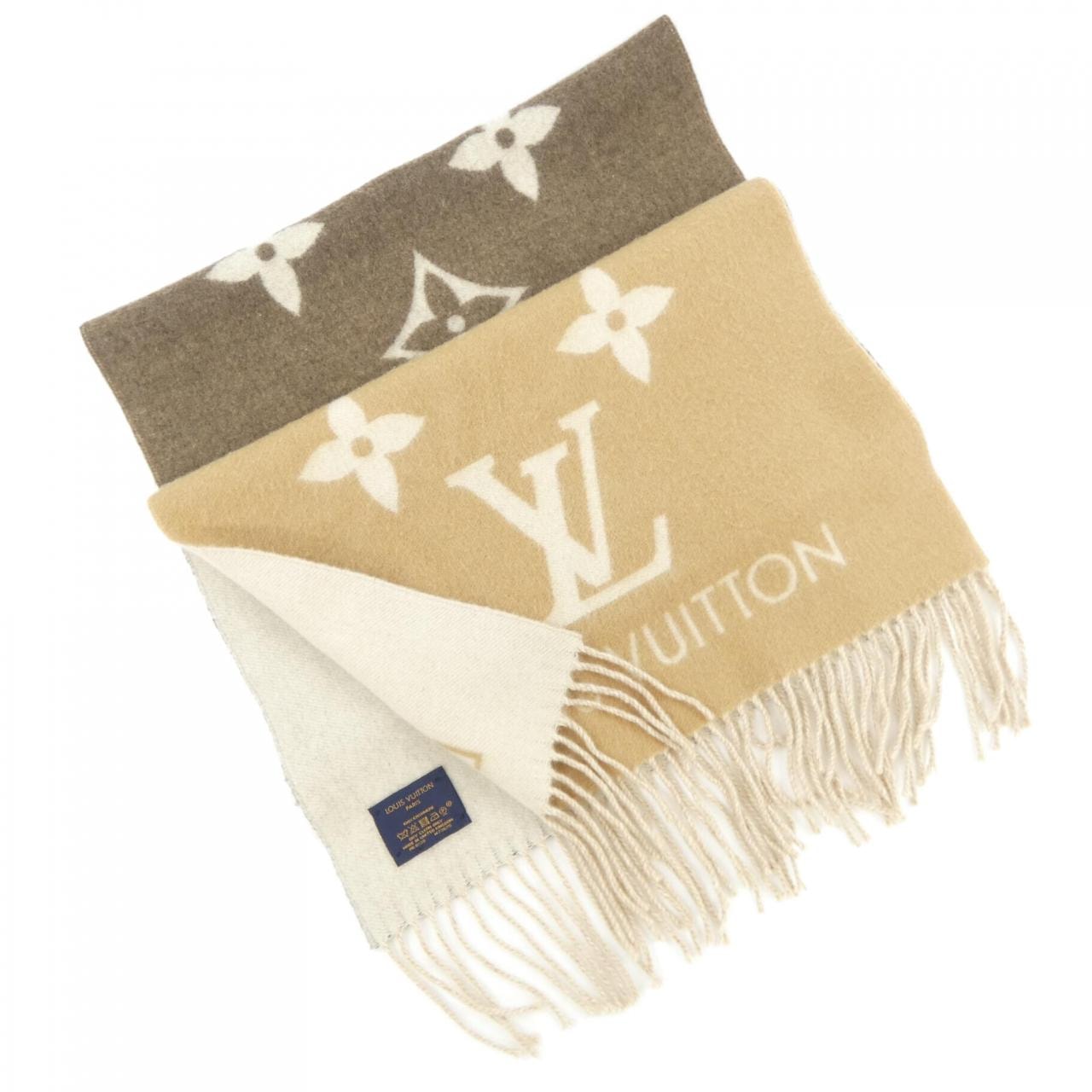 LOUIS VUITTON ルイ・ヴィトン/エシャルプ・ロゴマニア/モノグラム/グリペルル/M74742/GM1***/SAランク/89【中古】 LOUIS VUITTON - LOUIS VUITTON ルイ・ヴィトン/エシャルプ・ロゴ