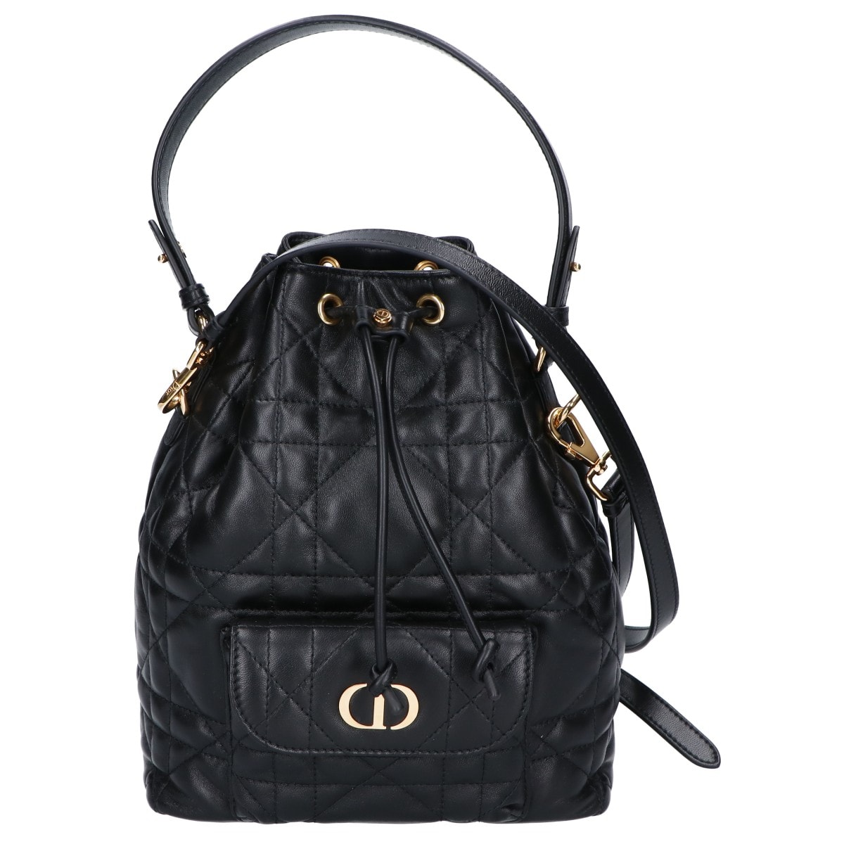 ディオール M3372UNOZ_M900 Dior Caro バケットバッグ スモール マクロカナージュ ラムスキン -