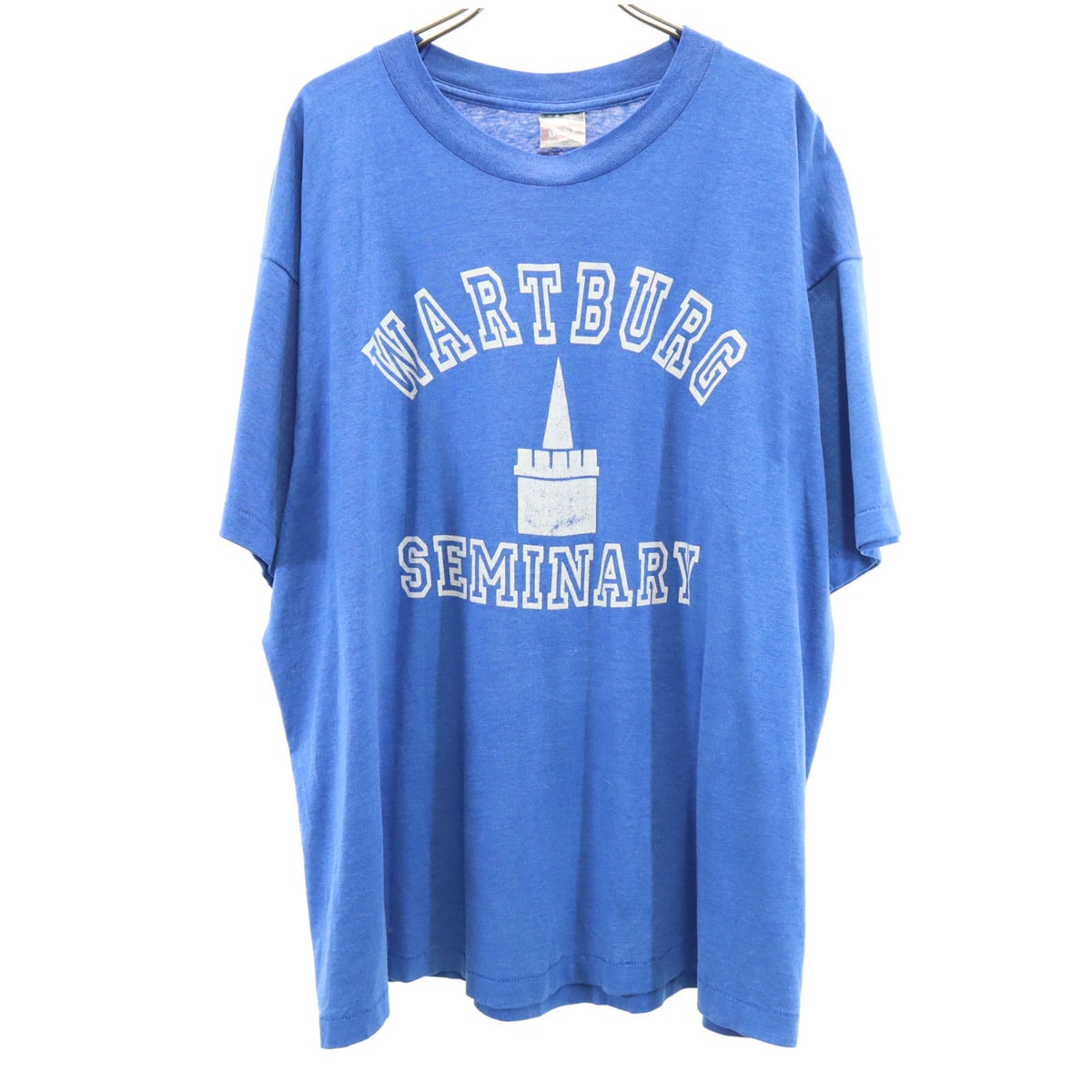 FRUIT OF THE LOOM BEST フルーツオブザルーム ベスト 90s オールド WARTBURG SEMINARY 半袖 Tシャツ XL ブルー シングルステッチ