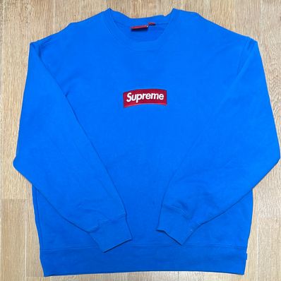 Supreme Box Logo Crewneck "Blue" (22FW)