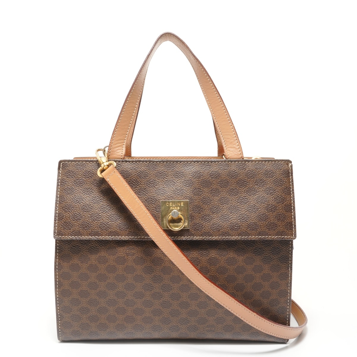 ヴィトン LV マカダム PVC ショルダーバッグ【中古】