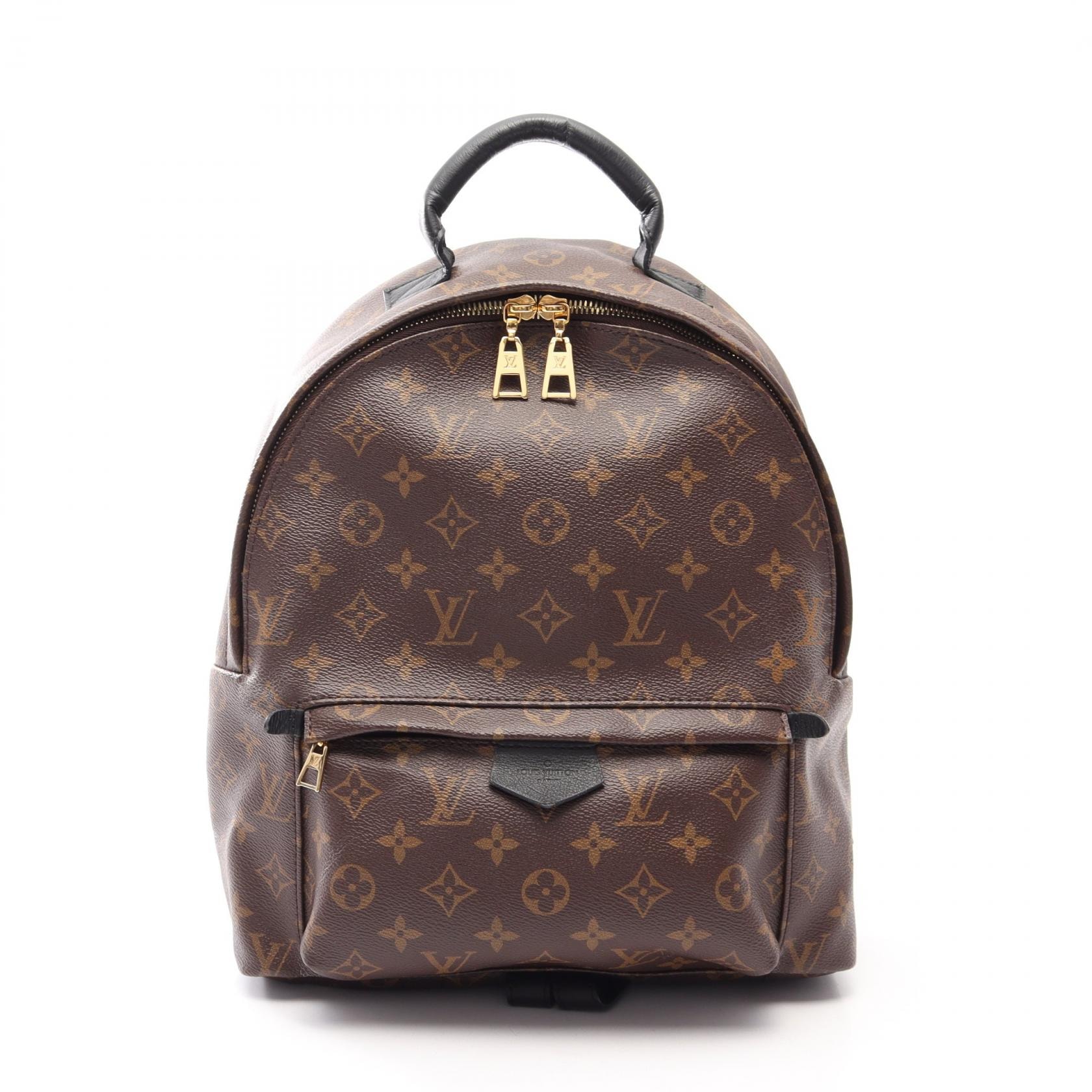 ルイ・ヴィトン LOUIS VUITTON パームスプリングス バックパックMM リュックサック バックパック バッグ PVCコーティングキャンバス レザー モノグラム レディース ブラウン系 M41561 【中古】