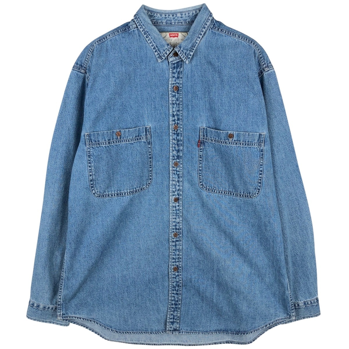 古着 90年代 リーバイス Levi's 長袖 デニムシャツ メンズL相当 ヴィンテージ/eaa646638