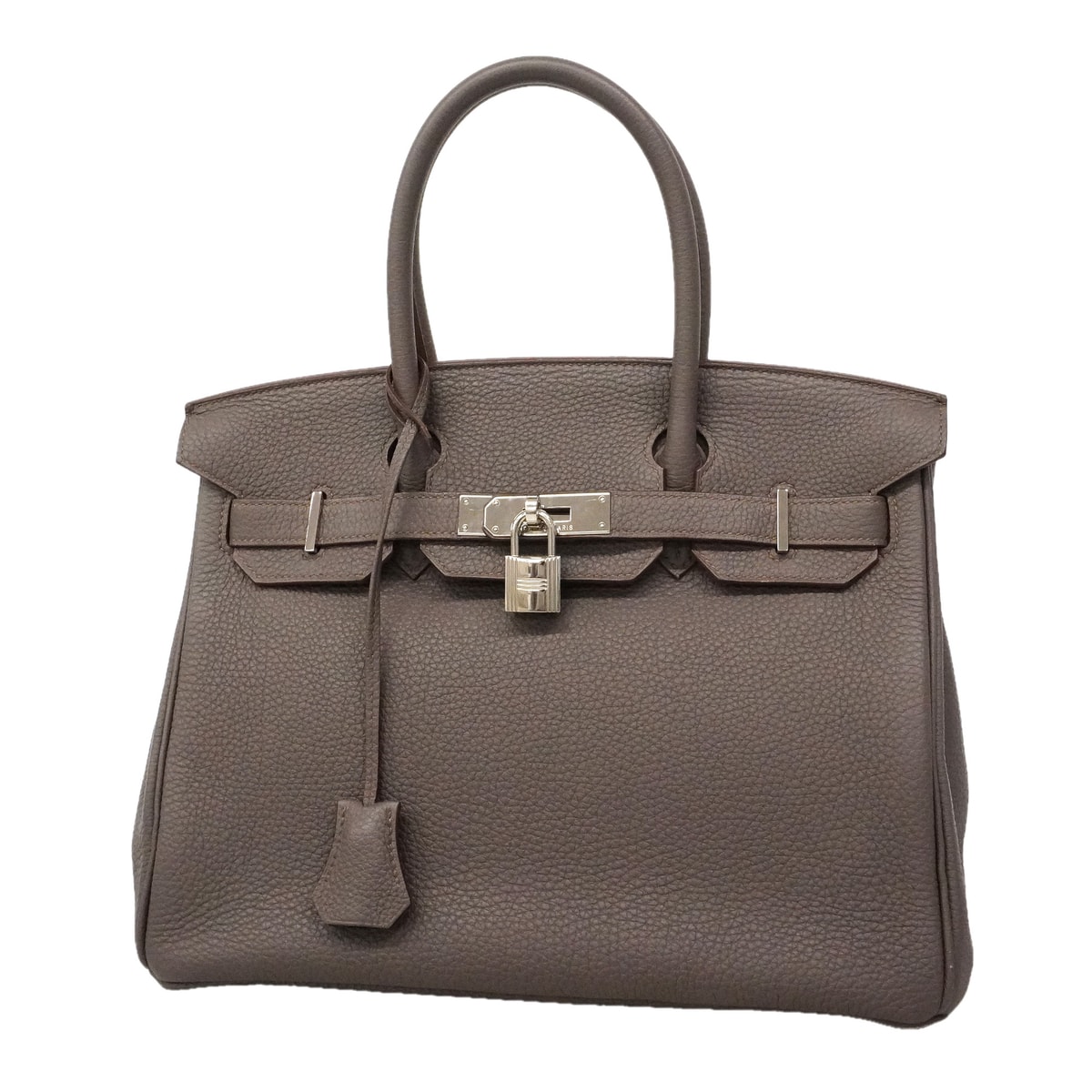 ★最終価格★SALE【6ie6806】エルメス ハンドバッグ バーキン30 トゴ エタン シルバー金具 □R刻印【中古】レディース
