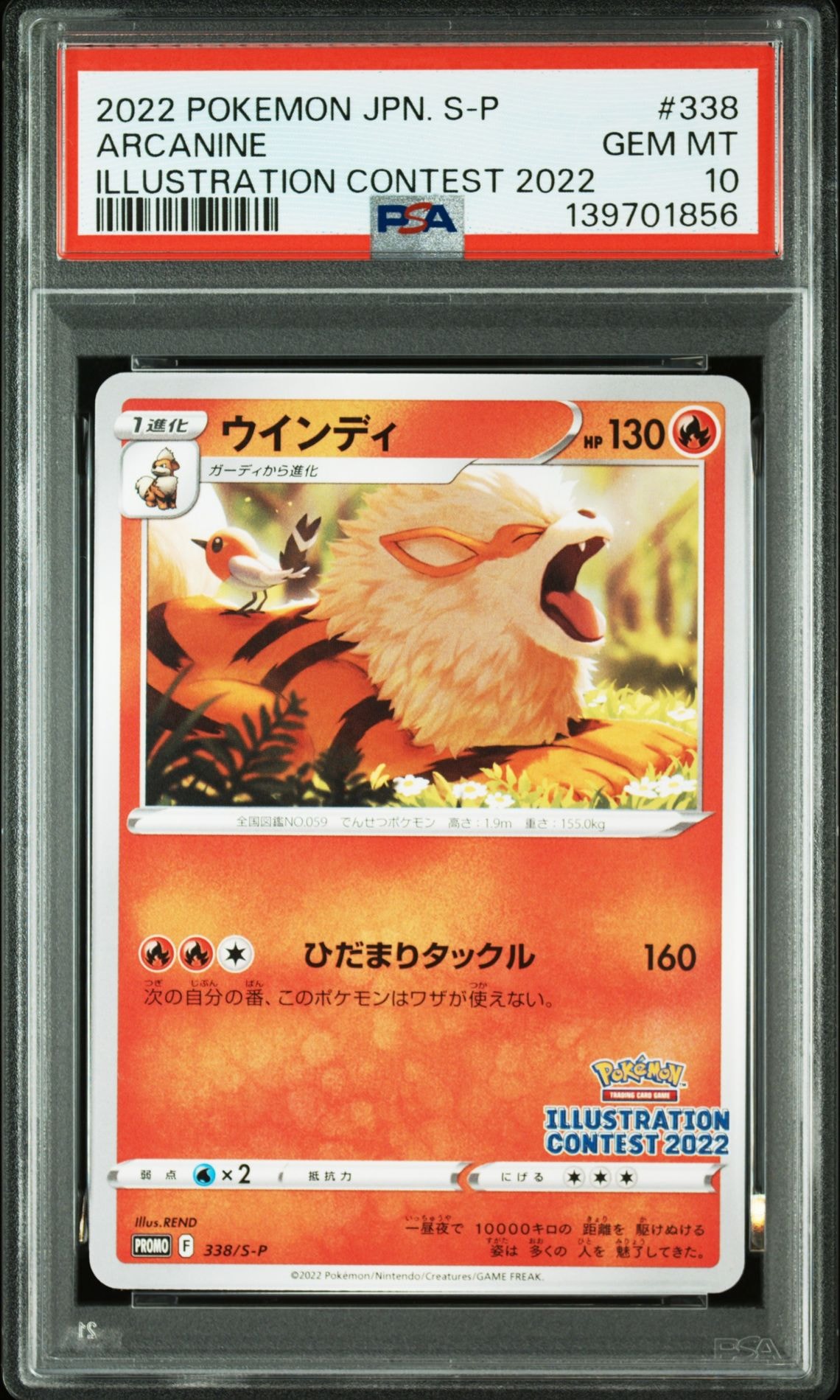 ウインディ プロモ[PROMO338 S-P](プロモーションカード「ポケモンセンター・ポケモンストア・ポケモンセンターオンライン2000円以上購入特典」)