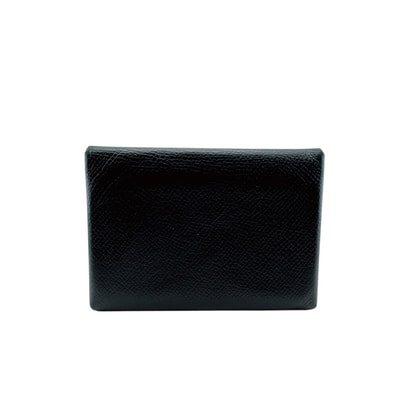 エルメス HERMES コインケース カルヴィ カルヴィデュオ カードケース 小銭入れ コンパクトウォレット ミニ財布 二つ折り ブラック