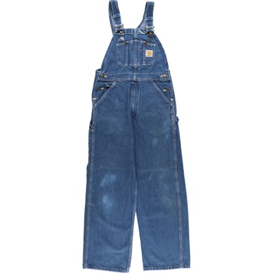 古着 カーハート Carhartt デニムオーバーオール メンズw32相当/eaa613034