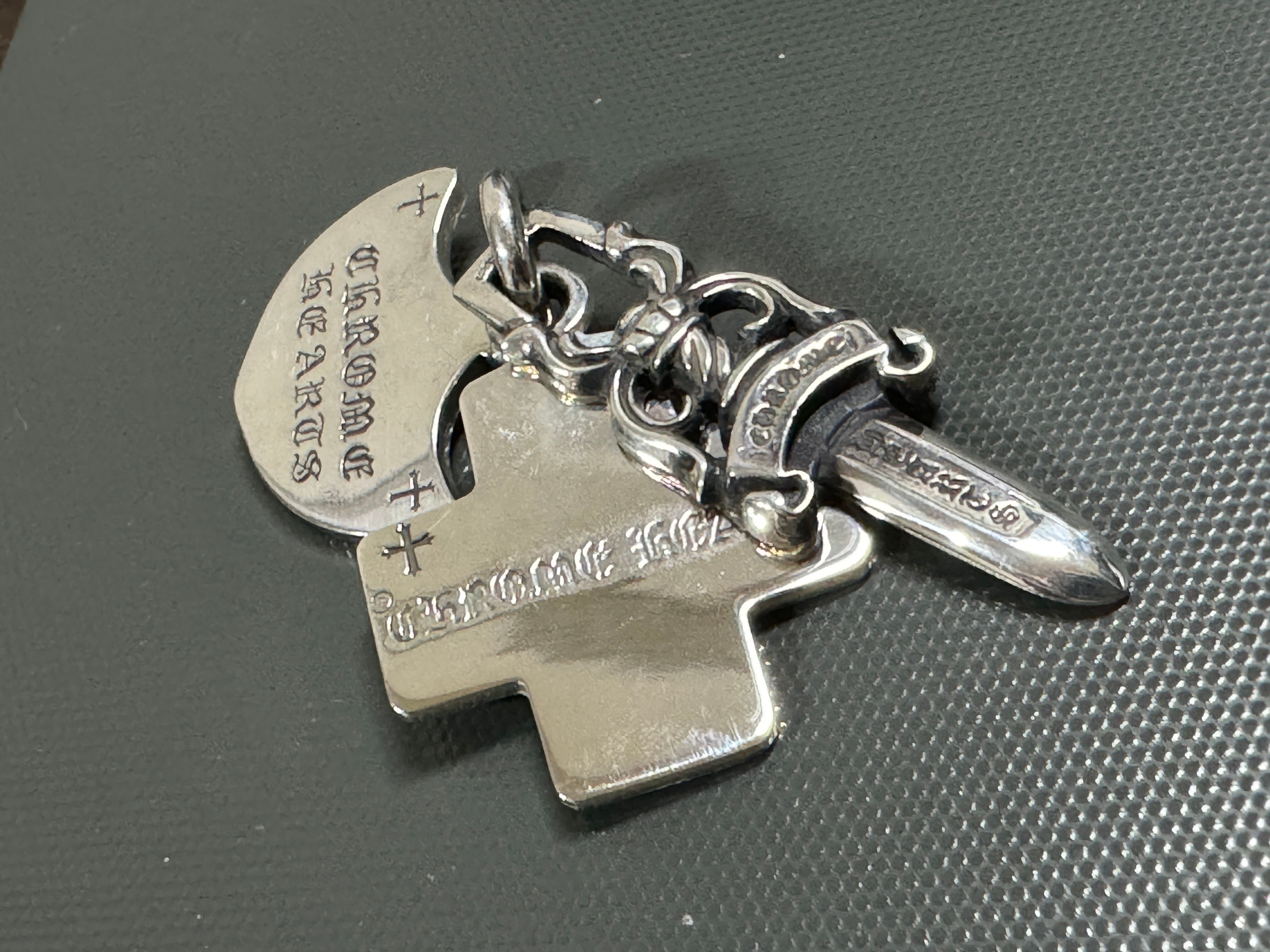 Chrome Hearts 3 Trinket Pendant "Silver"