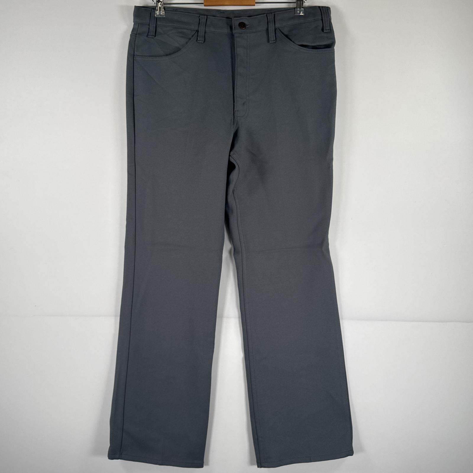 古着 90's/90年代 リーバイス Levi's USA製 スラックスパンツ ランチャーパンツ フレア ブーツカット 大きいサイズ w36 L32 グレー メンズ