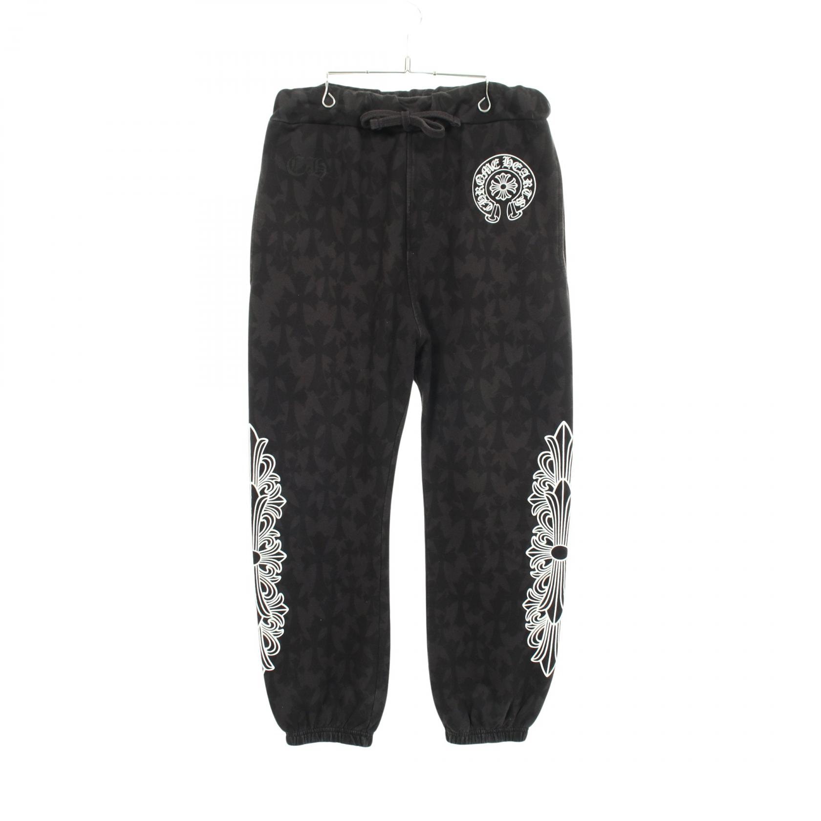 Chrome Hearts Cemetery Cross Sweat Pants "Black"
