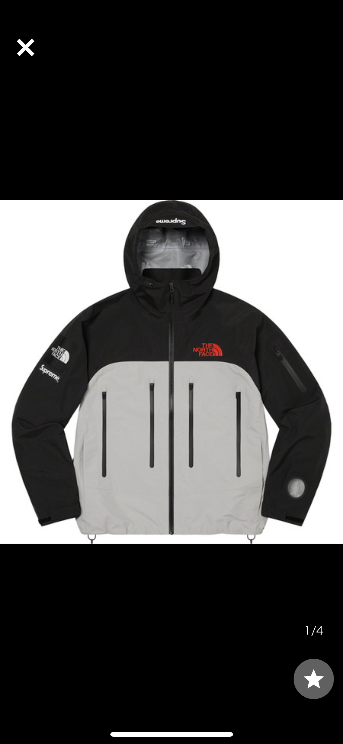 Supreme x The North Face Taped Seam Shell Jacket "Grey"