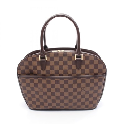ルイ・ヴィトン LOUIS VUITTON サリア オリゾンタル ダミエエベヌ ハンドバッグ バッグ PVCコーティングキャンバス レザー レディース ブラウン系 N51282 【中古】