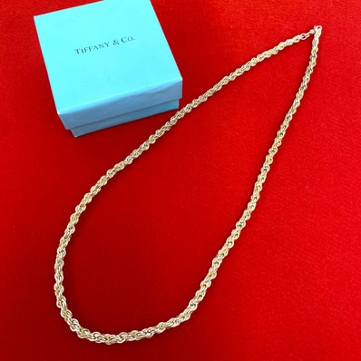 TIFFANY&Co. ティファニー ツイストロープ ネックレス シルバー925 K18イエローゴールド ネックレス ゴールド
68198