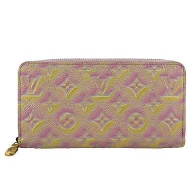 ルイヴィトン LOUIS VUITTON 長財布 モノグラム アンプラント ジッピー ウォレット ラウンドファスナー 2022サマーコレクション M81299 ピンク