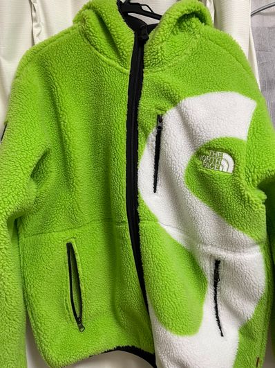 Supreme x The North Face S Logo Hooded Fleece Jacket "Green"