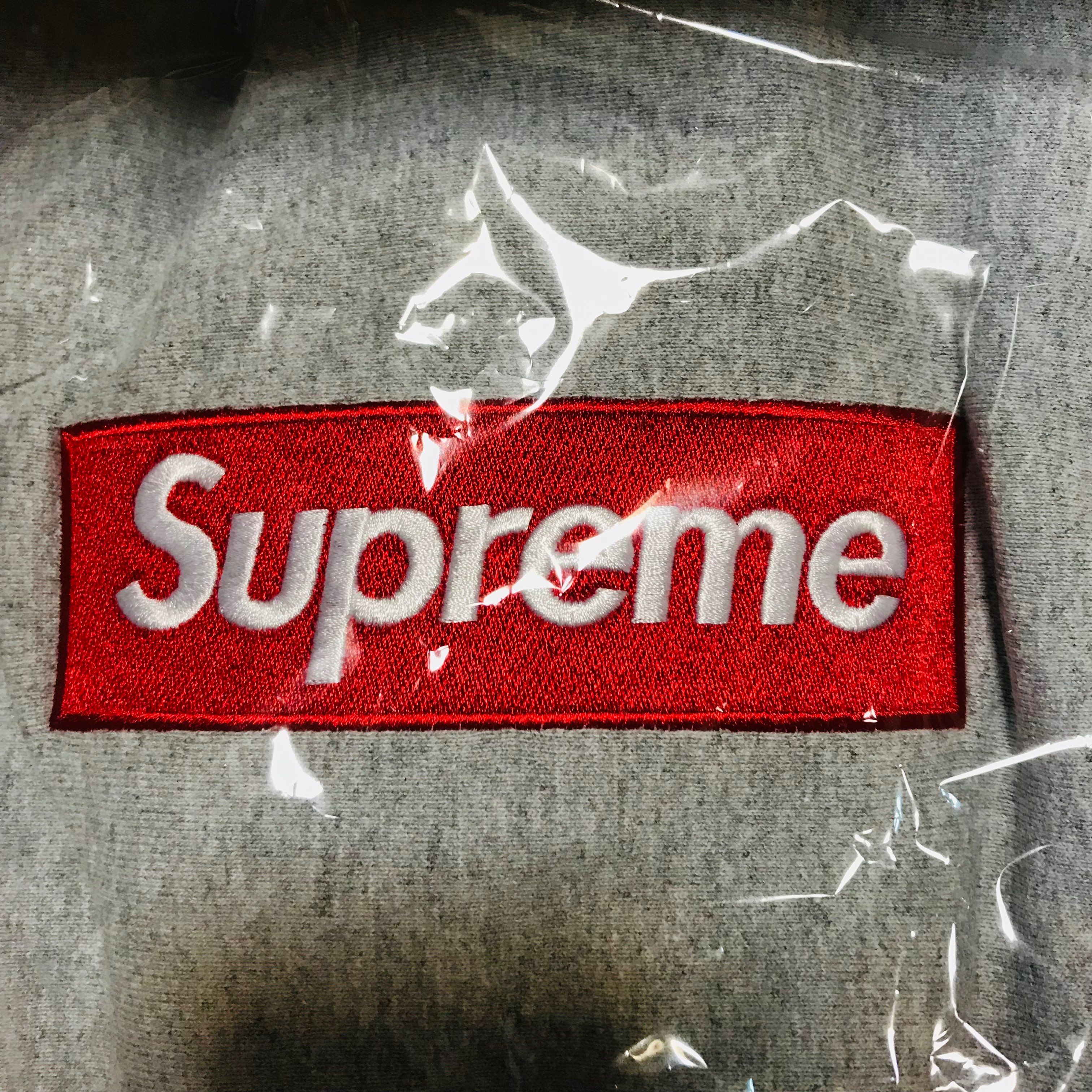 Supreme Box Logo Hooded Sweatshirt "Heather Grey" (13FW)