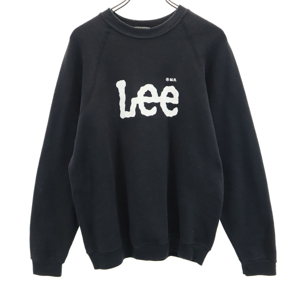 Lee リー 90s USA製 オールド 長袖 スウェット トレーナー M ブラック 裏起毛